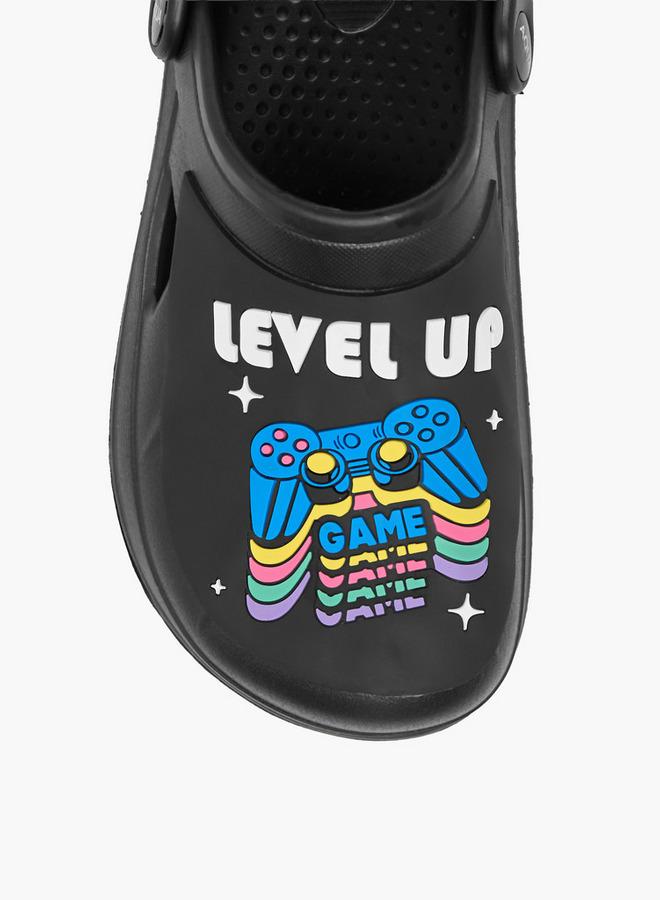 Aqua Boys Game Embossed Clogs - Image 4